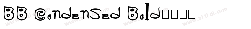 BB Condensed Bold字体转换
